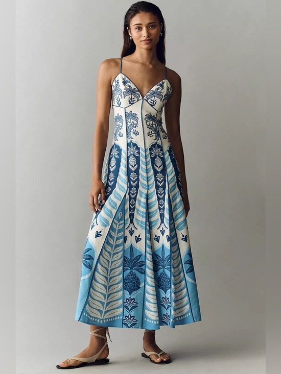 FARM Rio Dresses & Skirts - NWT  Farm Rio Sleeveless V-Neck A-Line Maxi Dress